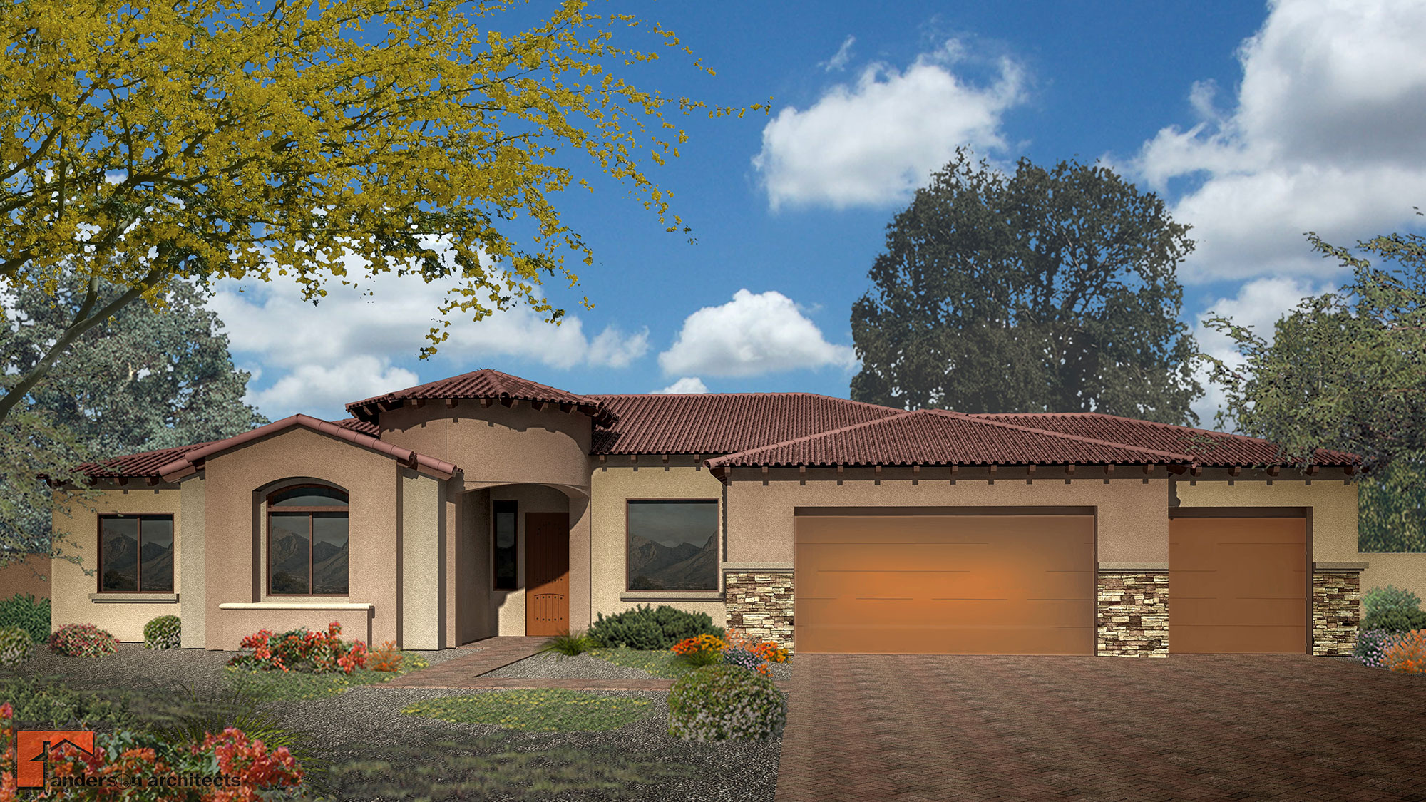 2270-Elev-A-Front-3-car-(SH)